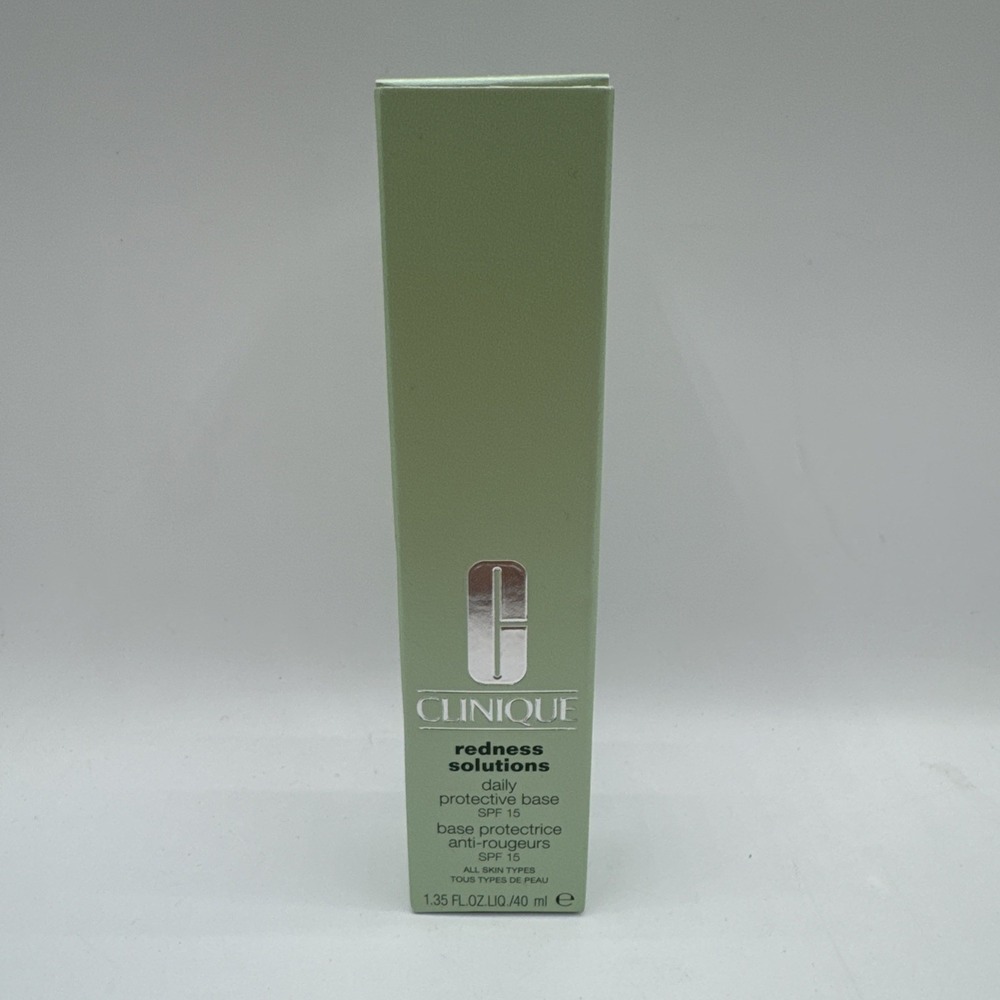 NEW Clinique Redness Solutions Daily Protective Base SPF 15 1.35 oz/40 ml - NIB